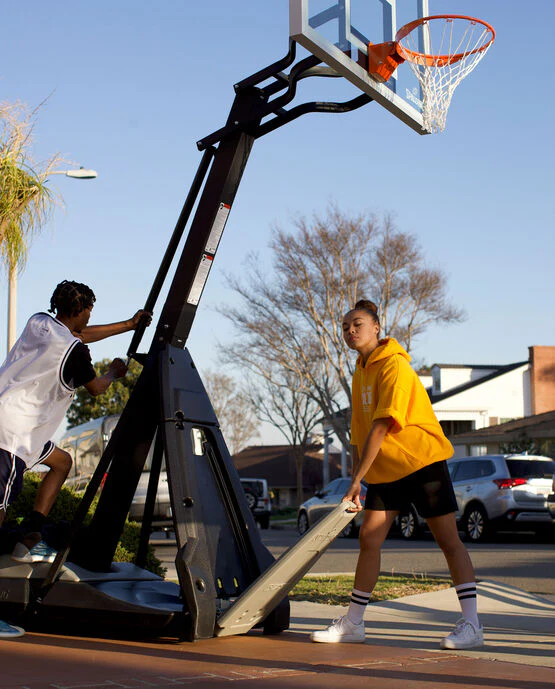 Spalding 60-inch THE BEAST Glass Portable Basketball Hoop - Image 6
