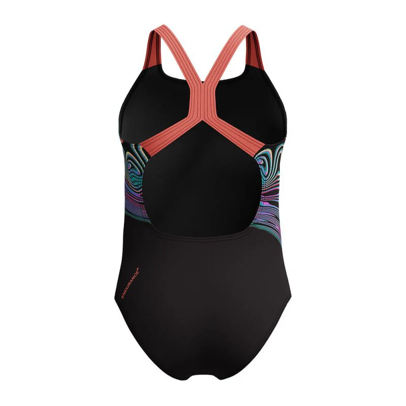 Speedo Girls Digital Placement Powerback One Piece - Image 2