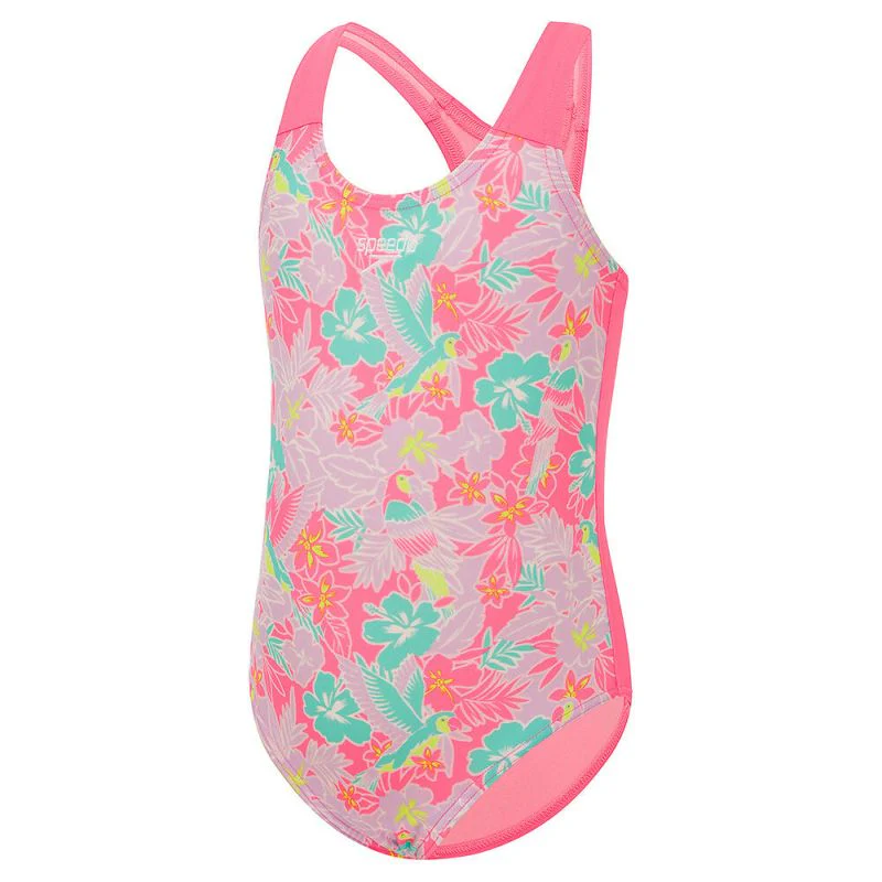 Speedo Toddler Girls Placement Swimsuit One Piece