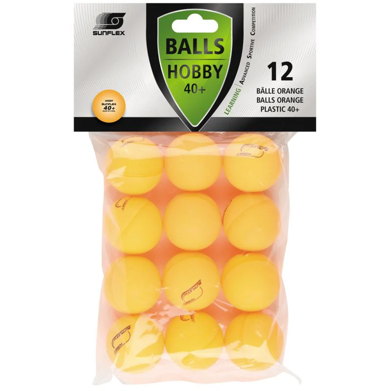 Sunflex 12pk Hobby 40 Table Tennis Balls