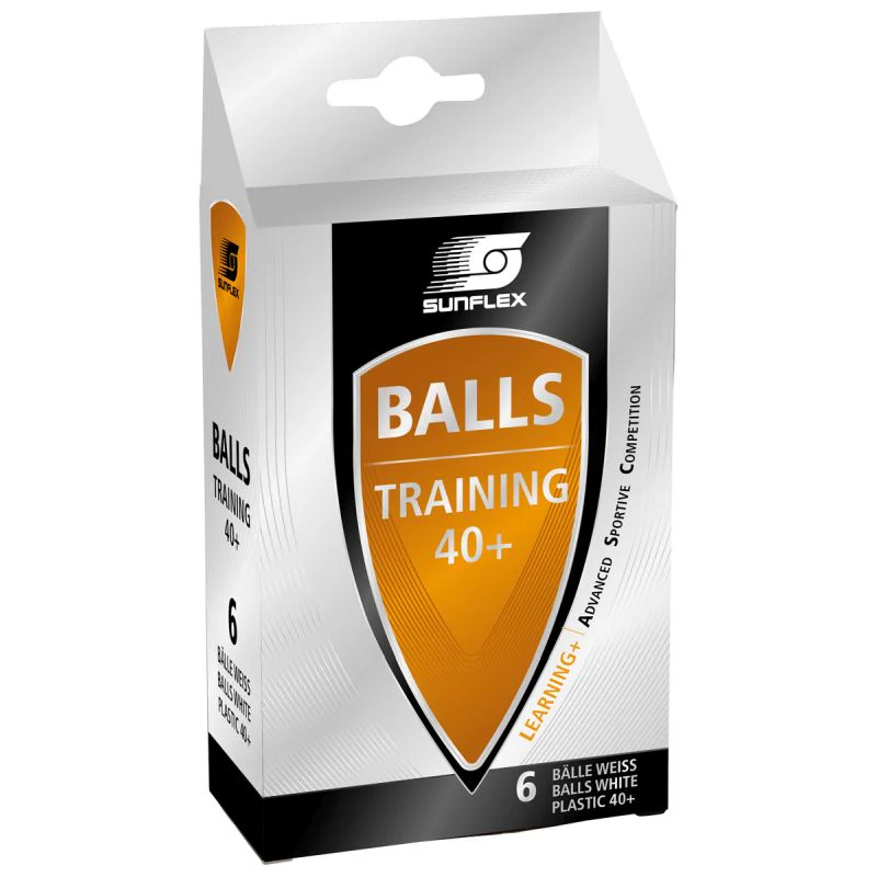 Sunflex 6pk Training 40+ Table Tennis Balls