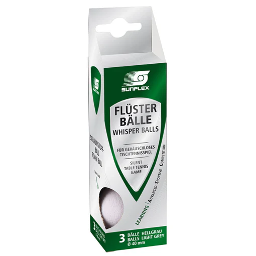 Sunflex 3pk Whisper Foam Table Tennis Balls