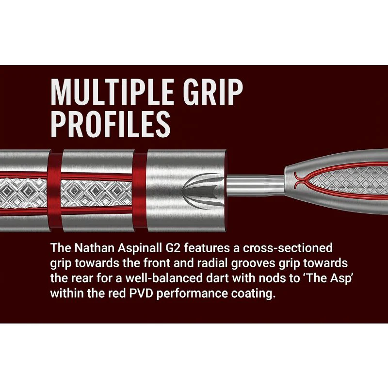 Target Nathan Aspinall G2 95% Tungsten Steel Tip Darts - Image 5