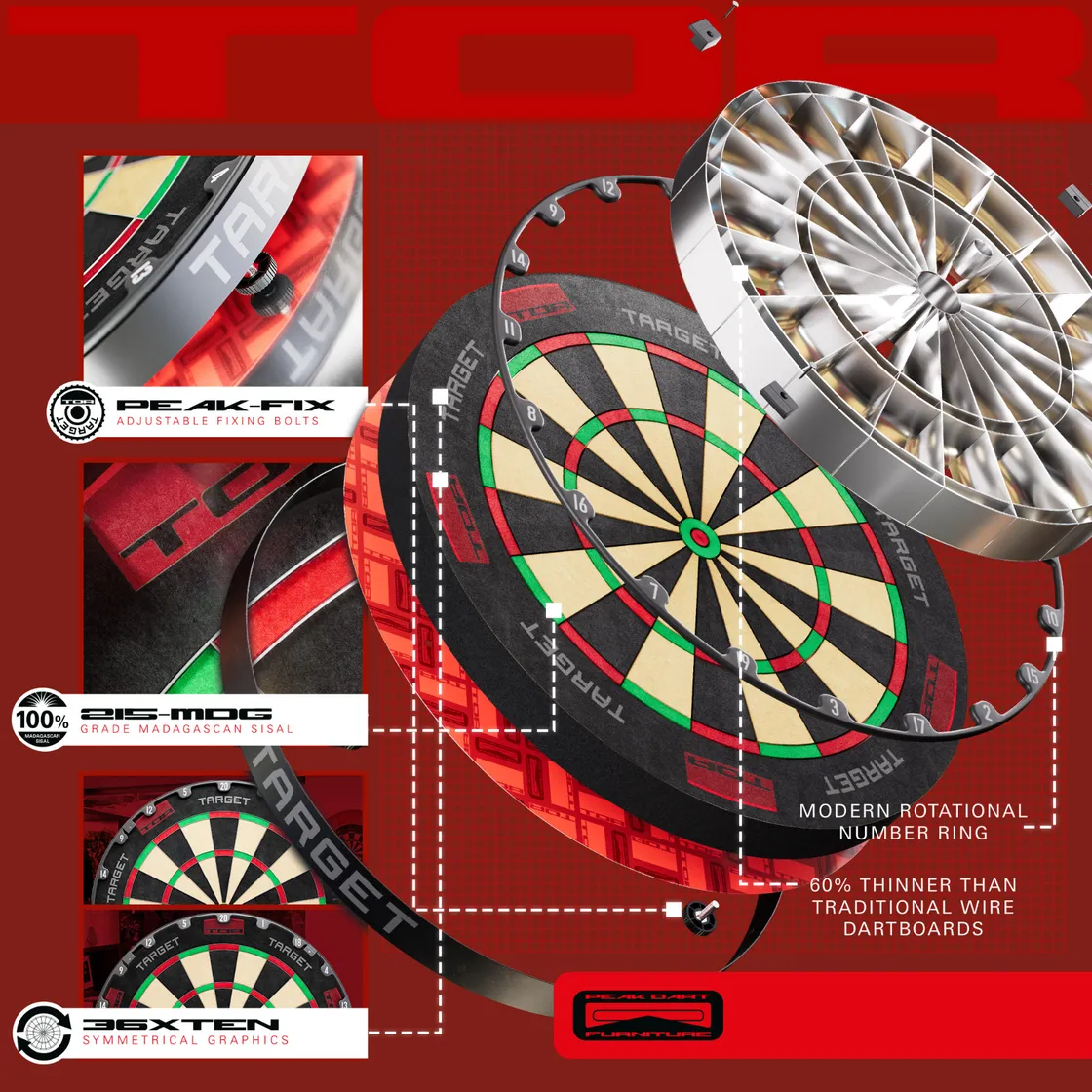 Target TOR Dartboard - Image 4