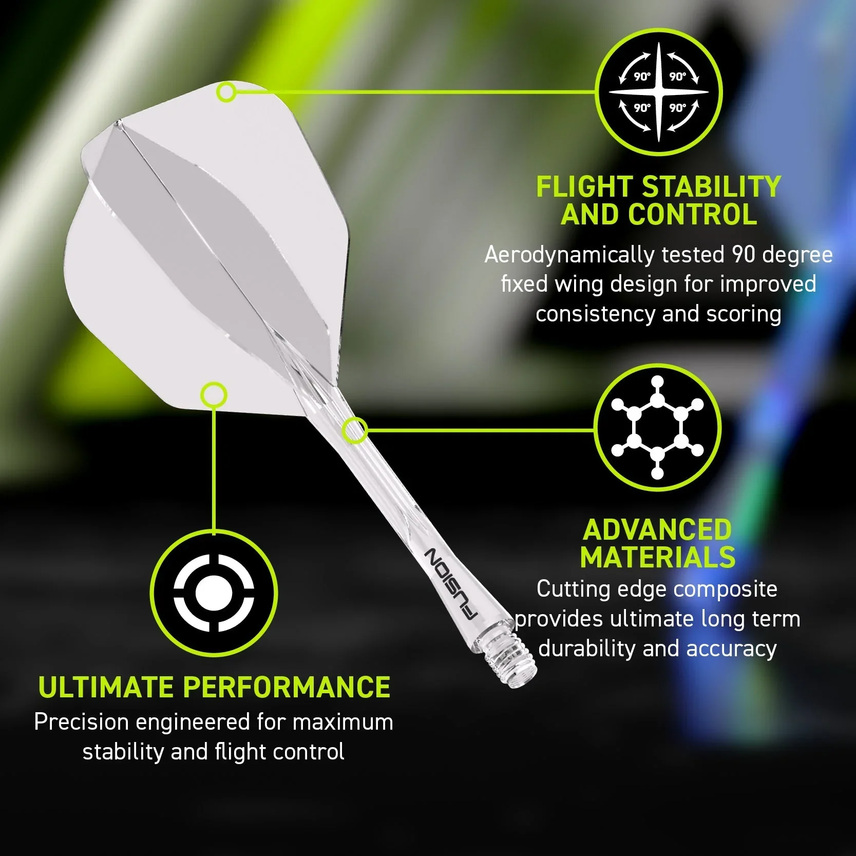 Winmau Fusion Arrow Integrated Flight & Shaft - Image 2