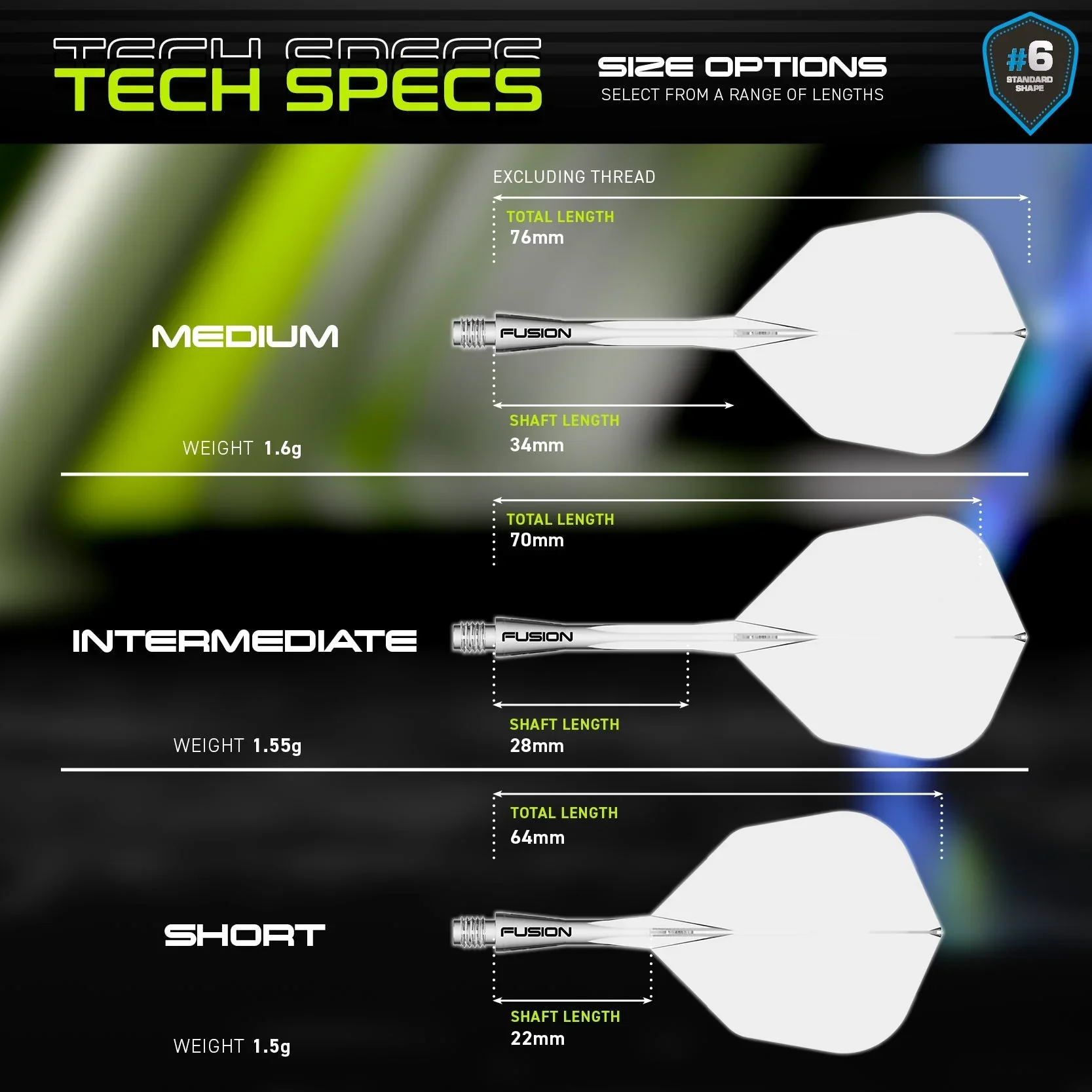 Winmau Fusion Arrow Integrated Flight & Shaft - Image 3